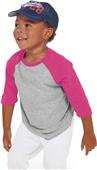 LAT Sportswear Toddler 3/4 Sleeve Baseball Tee