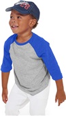 LAT Sportswear Toddler 3/4 Sleeve Baseball Tee