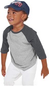 LAT Sportswear Toddler 3/4 Sleeve Baseball Tee