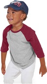 LAT Sportswear Toddler 3/4 Sleeve Baseball Tee