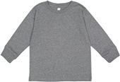 LAT Sportswear Toddler Long Sleeve T-Shirt GRANITE HEATHER Primary