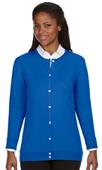 Devon & Jones Ladies Perfect Fit Ribbon Cardigan
