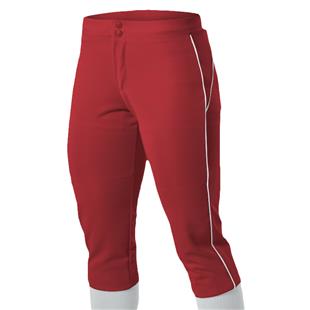 Alleson FEMME SOFTBALL pantalon rouge écarlate avec blanc renard taille L neuf
