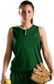 Under Armour Womens Sleeveless 1-Button Henley Softball Jersey