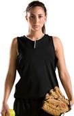 Under Armour Womens Sleeveless 1-Button Henley Softball Jersey