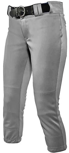 Champro Girls Tournament Traditional Low Rise Softball Pant Grey Large