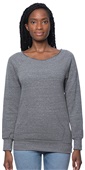 Royal Apparel Women's eco Triblend Fleece Raglan w/Pouch Pocket 37120