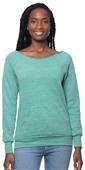 Royal Apparel Women's eco Triblend Fleece Raglan w/Pouch Pocket 37120