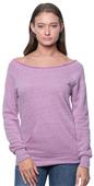 Royal Apparel Women's eco Triblend Fleece Raglan w/Pouch Pocket 37120