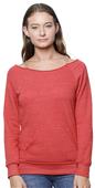 Royal Apparel Women's eco Triblend Fleece Raglan w/Pouch Pocket 37120