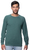 Royal Apparel Unisex Triblend Fleece Raglan Crew Sweatshirt 25059 TRI PINE Primary