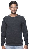 Royal Apparel Unisex Triblend Fleece Raglan Crew Sweatshirt 25059