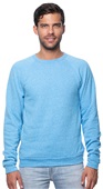 Royal Apparel Unisex Triblend Fleece Raglan Crew Sweatshirt 25059