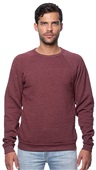 Royal Apparel Unisex Triblend Fleece Raglan Crew Sweatshirt 25059