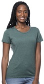 Royal Apparel Womens Organic RPET Short Sleeve Tee 95001W HEATHER PINE Primary