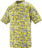 Adult Youth Digi Camo 2-Button Baseball Jersey