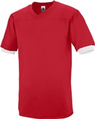 Augusta Sportswear Adult Fraternity Jersey 374 RED/WHITE Primary