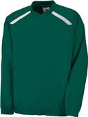Augusta Sportswear Adult Youth Promentum Pullover Jacket DARK GREEN/WHITE Primary