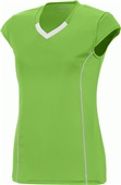 Augusta Sportswear Ladies/Girls Blash Jersey LIME/WHITE Primary