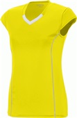 Augusta Sportswear Ladies/Girls Blash Jersey POWER YELLOW/WHITE Primary