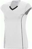 Augusta Sportswear Ladies/Girls Blash Jersey WHITE/BLACK Primary