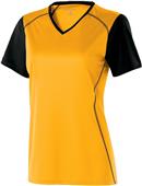 Womens Short Sleeve V-Neck 2-Color Shirts