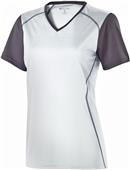 Womens Short Sleeve V-Neck 2-Color Shirts