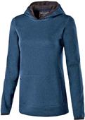 Womens Heathered Fleece Hoodie (Athletic,Black,Forest,Navy,Royal,Red)