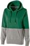 Womens Front-Pouch-Pocket Heather Hoodie (Black,Yellow,Forest,Maroon,Navy,White) FOREST/CHARCOAL HEATHER Primary