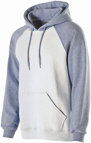 Holloway Adult/Youth Banner Hoodie WHITE/ATHLETIC HEATHER 