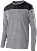  Adult Long Sleeve, 2-Tone, Vintage Heather T Shirt VINTAGE GREY/VINTAGE BLACK Primary