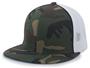 Adult (XS -Military Green or Desert White), (SM/Med-Snow Wt)  Military Digi Camo Trucker Flexfit Cap