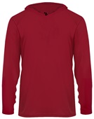 Badger Sport Adult/Youth B-Core LS Hood Tee