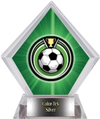 Eclipse Soccer Green Diamond Ice Trophy