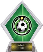 Eclipse Soccer Green Diamond Ice Trophy