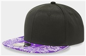 Decky 6 Panel High Profile Structured Bandana Paisley Bill Snapback Cap 1093