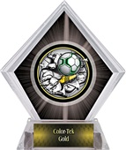 Awards Bust-Out Soccer Black Diamond Ice Trophy