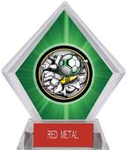 Bust-Out Soccer Green Diamond Ice Trophy Bust-Out Soccer Green Diamond Ice Trophy