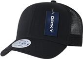 Decky Curve Bill 6-Panel Trucker Caps