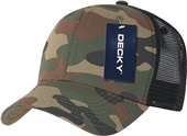 Decky Cotton Curve Bill Trucker Caps