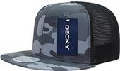 Decky Cotton Flat Bill Trucker Caps