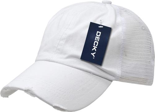 Decky Vintage 6-Panel Mesh Caps. Embroidery is available on this item.