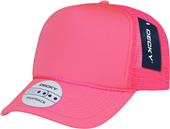 Decky Solid Color Neon 5-Panel Trucker Caps Decky Solid Color Neon 5-Panel Trucker Caps