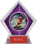 P.R. Female Soccer Purple Diamond Ice Trophy P.R. Female Soccer Purple Diamond Ice Trophy