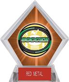 Awards Classic Soccer Orange Diamond Ice Trophy Awards Classic Soccer Orange Diamond Ice Trophy