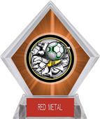 Awards Bust-Out Soccer Orange Diamond Ice Trophy Awards Bust-Out Soccer Orange Diamond Ice Trophy