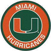 Fan Mats University of Miami Roundel Mat