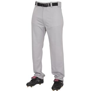 Teamwork Youth Baseball Pants Grey w/Navy Pipe Large Open Bottom Sunset  14oz.