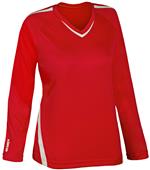Kaepa Womens Home/Away Solid Spike Long Sleeve Jerseys (Black,Red,Royal,White)