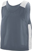 Augusta Adult Youth Face Off Reversible Lacrosse Jersey Outside: GRAPHITE/WHITE, Inside: WHITE/GRAPHITE Primary